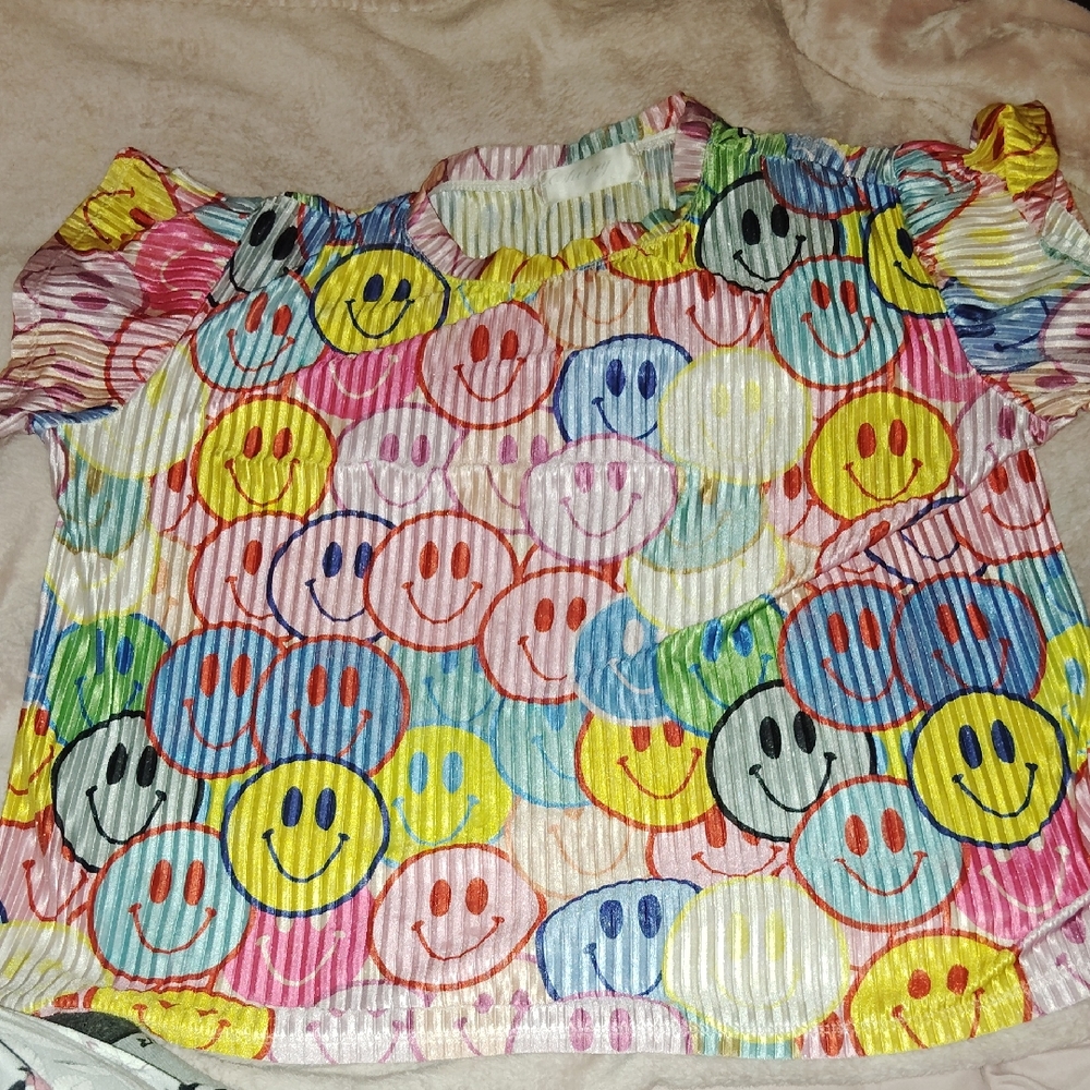 Colorful Smiley Face Shirt